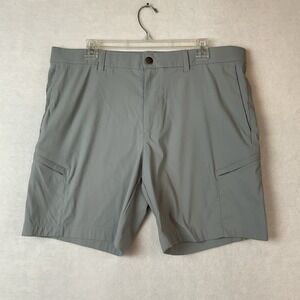 Callaway Golf Shorts Mens 36 Gray Opti Dri Cargo Pockets Flat Front Stretch